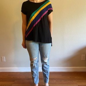 Free People Striped Tshirt